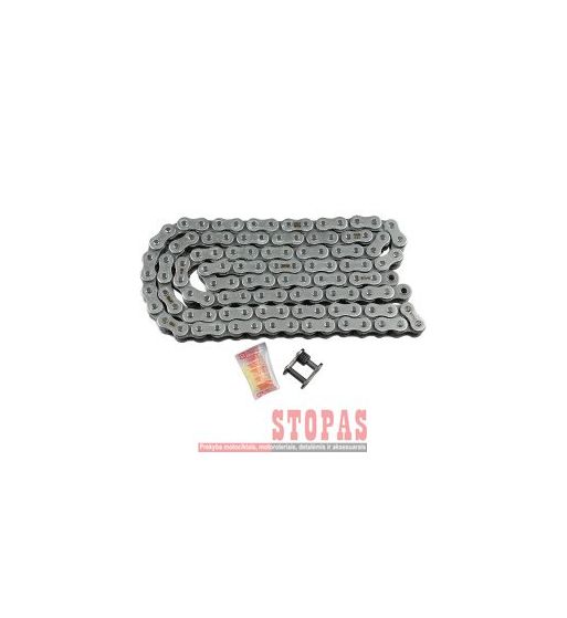 Rk Grandinė XSO 114 CLIP & RIVET LINK 525 X-RING REPLACEMENT DRIVE CHAIN / GOLD|BLACK / CARBON ALLOY STEEL