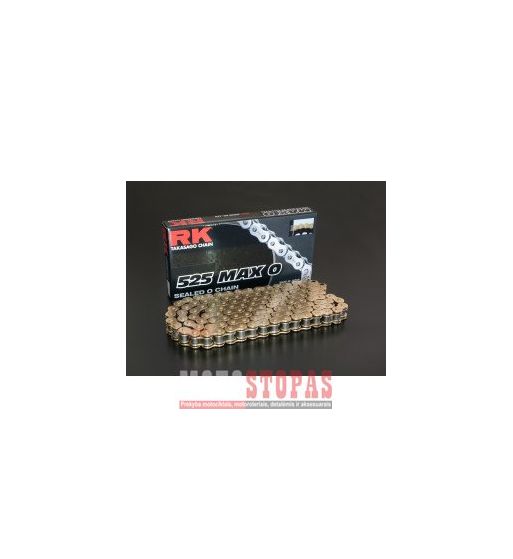 Rk Grandinė MAX-O 104 RIVET LINK 525 O-RING REPLACEMENT DRIVE CHAIN / GOLD|GOLD / CARBON ALLOY STEEL