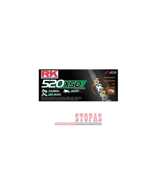 Rk Grandinė XSO 120 RIVET LINK 525 X-RING REPLACEMENT DRIVE CHAIN / NATURAL