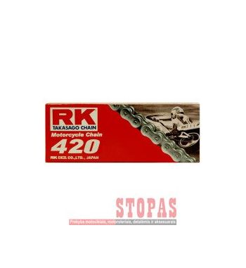 Rk Grandinė STANDART 90 CLIP LINK 420 NON-SEAL DRIVE CHAIN / NATURAL / CARBON ALLOY STEEL