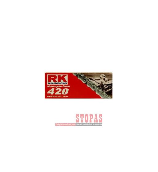 Rk Grandinė STANDART 90 CLIP LINK 420 NON-SEAL DRIVE CHAIN / NATURAL / CARBON ALLOY STEEL