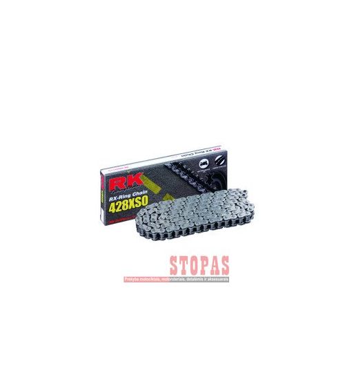 Rk Grandinė XSO 144 CLIP & RIVET LINK 428 X-RING REPLACEMENT DRIVE CHAIN / NATURAL|NATURAL / CARBON ALLOY STEEL