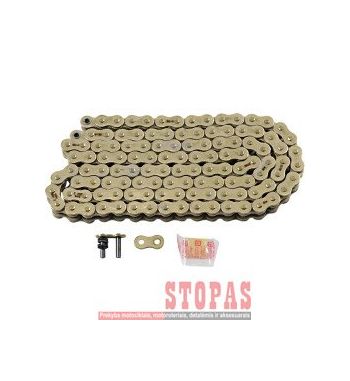 RK Grandinė MAX-Z 120 RIVET LINK 525 X-RING REPLACEMENT DRIVE CHAIN / GOLD|GOLD / CARBON ALLOY STEEL