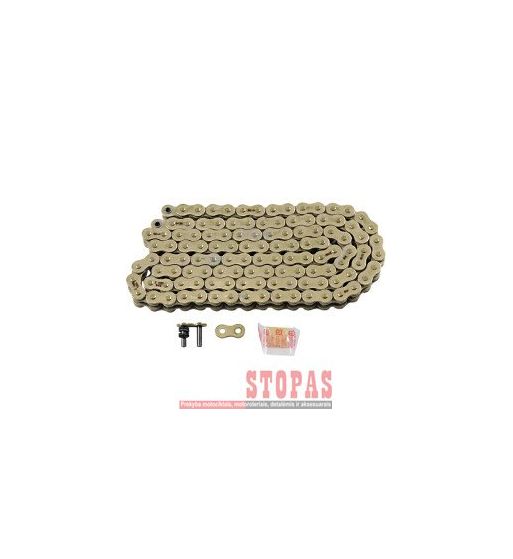 RK Grandinė MAX-Z 120 RIVET LINK 525 X-RING REPLACEMENT DRIVE CHAIN / GOLD|GOLD / CARBON ALLOY STEEL