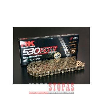 RK Grandinė GB530ZXW 108 LINK 530 XW-RING CHAIN / GOLD/BLACK / STEEL