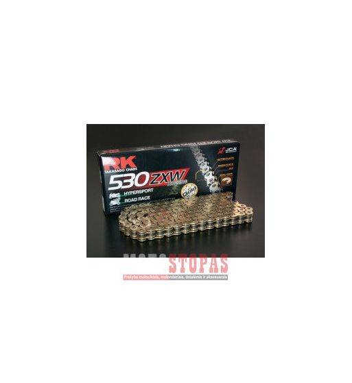RK Grandinė GB530ZXW 108 LINK 530 XW-RING CHAIN / GOLD/BLACK / STEEL