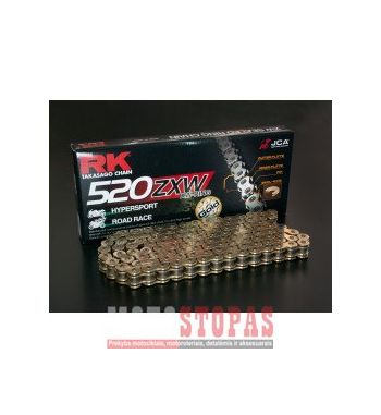 RK Grandinė GB520ZXW 102 LINK 520 XW-RING CHAIN / GOLD/BLACK / STEEL