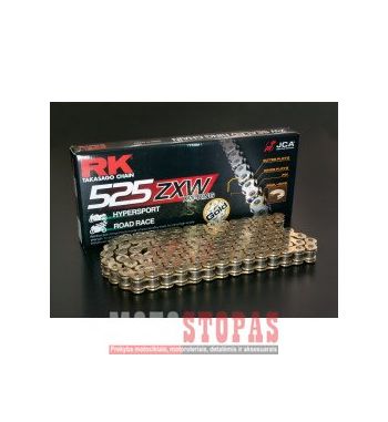 Rk Grandinė GB525ZXW 122 LINK 525 XW-RING CHAIN / GOLD/BLACK / STEEL