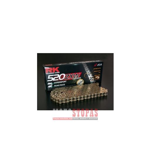 Rk Grandinė GB520ZXW 94 LINK 520 XW-RING CHAIN / GOLD/BLACK / STEEL