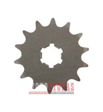 PARTS UNLIMITED Žvaigždė FRONT SPROCKET 14 TEETH PITCH 420 STEEL