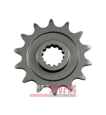 PARTS UNLIMITED Žvaigždė FRONT SPROCKET 14 TEETH PITCH 520 STEE