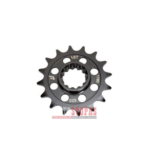 DRIVEN RACING Žvaigždė DRIVEN RACING FRONT SPROCKET (1190)/ 16 TEETH / PITCH 520 / STEEL / BLACK / BMW