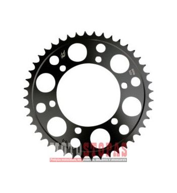 DRIVEN RACING Žvaigždė REAR SPROCKET / 44 TEETH / 520 PITCH / STEEL / BLACK / GLOSS