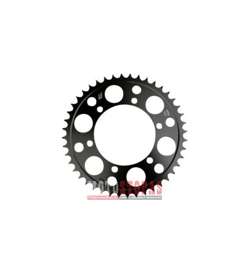 DRIVEN RACING Žvaigždė REAR SPROCKET / 44 TEETH / 520 PITCH / STEEL / BLACK / GLOSS