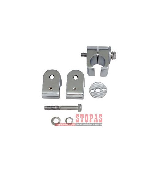 DRAG SPECIALTIES 1"CHR UNIV/ENGUARD CLAMPS