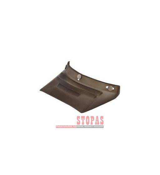 AFX 3-SNAP VINTAGE MX SNAP ON 3-VENTS VISOR PEAK DARK SMOKE