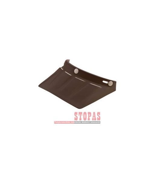 AFX 3-SNAP VINTAGE MX SNAP ON 4-VENTS VISOR PEAK DARK SMOKE