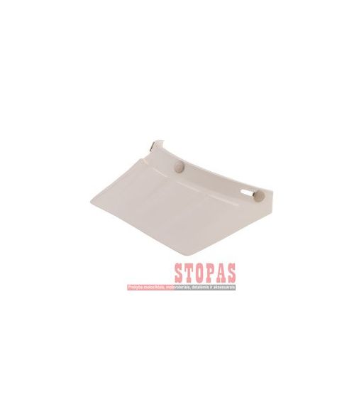 AFX 3-SNAP VINTAGE MX SNAP ON 4-VENTS VISOR PEAK GLOSS WHITE