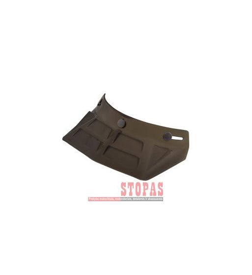 AFX 3-SNAP VINTAGE MX SNAP ON 6-VENTS VISOR PEAK DARK SMOKE