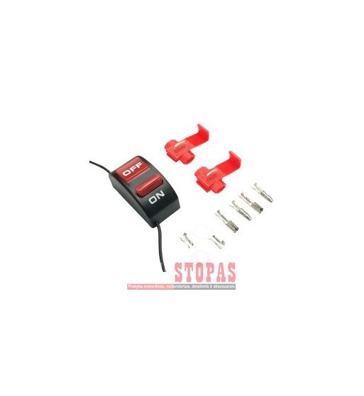 K&S TECHNOLOGIES Universal In-Line On/Off Switch Flat Mount