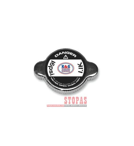 K&S TECHNOLOGIES RADIATOR CAP GRIP STYLE CHROME 1.1K (PSI)