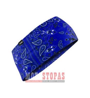 ZAN HEADGEAR HEADBAND SPFLX NVY PAISLY