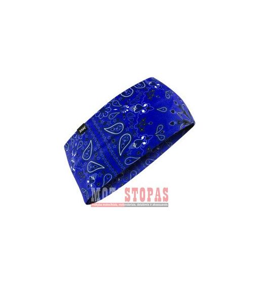ZAN HEADGEAR HEADBAND SPFLX NVY PAISLY