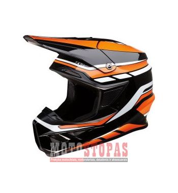 Z1R Šalmas  BK/OR/WH 2X