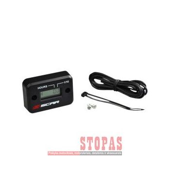 SCAR HOUR METER BLACK