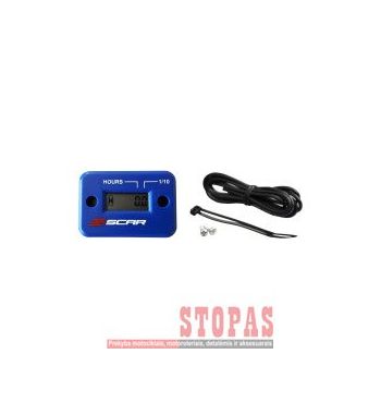 SCAR HOUR METER BLUE