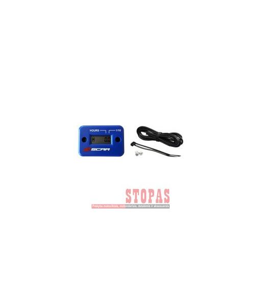 SCAR HOUR METER BLUE