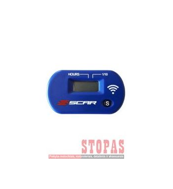 SCAR HOUR METER WIRELESS BLUE