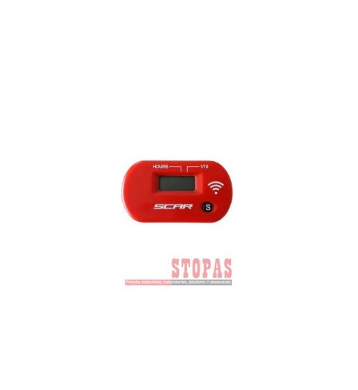 SCAR HOUR METER WIRELESS RED