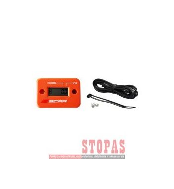 SCAR HOUR METER ORANGE