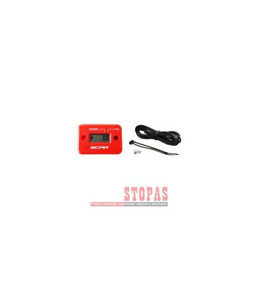 SCAR HOUR METER RED