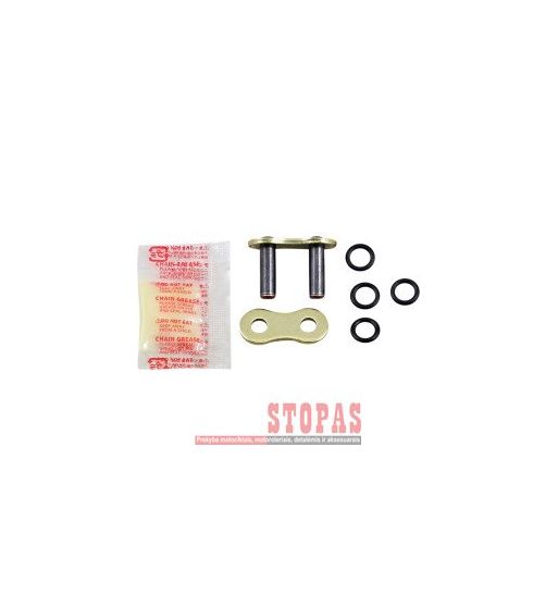 RK MAX-O 1 RIVET LINK 520 O-RING REPLACEMENT CONNECTING LINK / GOLD|GOLD / CARBON ALLOY STEEL