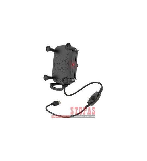 RAM MOUNT„Quick-Grip ™“ vandeniui atsparus įkrovimo laikiklis