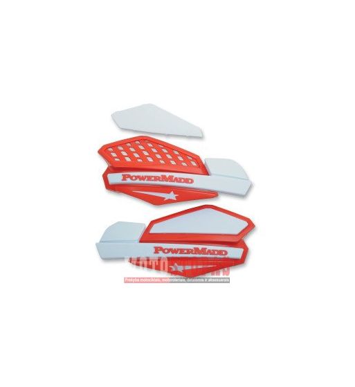 POWERMADD/COBRA GUARD STAR SERIES 22 MM (7/8") RED|WHITE