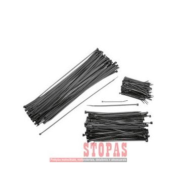 PARTS UNLIMITED CABLE TIE 100 PACK 4" BLACK