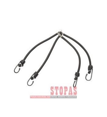 PARTS UNLIMITED BUNGEE CORD 4 HOOKS 24" BLACK
