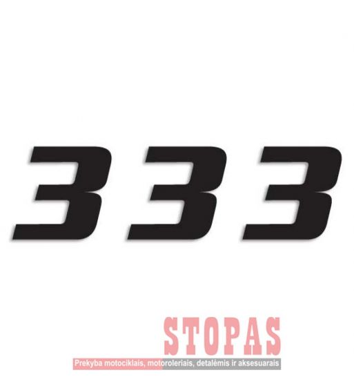 BLACKBIRD RACING STARTINIAI NUMERIAI  3 PACK BLACK