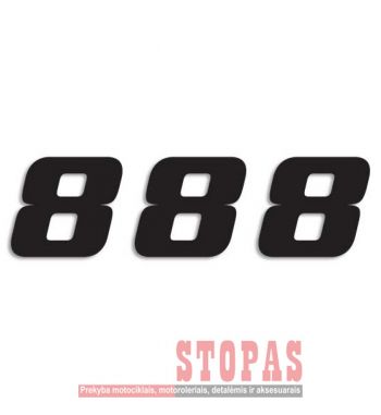 BLACKBIRD RACING STARTINIAI NUMERIAI  3 PACK BLACK