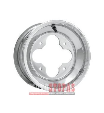 DWT DOUGLAS WHEEL RATLANKIS 10X8 4/110 3+5 ALUMINUM ROLLED-LIP POLISHED SILVER