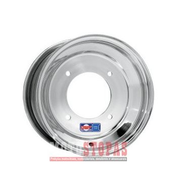DWT DOUGLAS WHEEL RATLANKIS  10X5 4/144 3+2 SPUN ALUMINUM STANDARD-LIP POLISHED SILVER