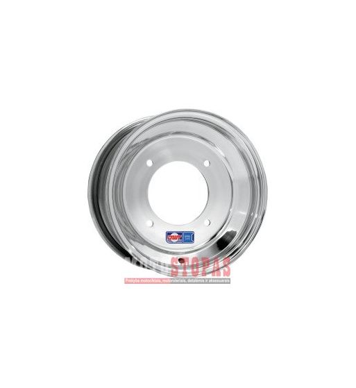 DWT DOUGLAS WHEEL RATLANKIS  10X5 4/144 3+2 SPUN ALUMINUM STANDARD-LIP POLISHED SILVER