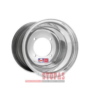 DWT DOUGLAS WHEEL RATLANKIS  10X5 4/144 3+2 ROLL-FORGED ALUMINUM ROLLED-LIP POLISHED SILVER