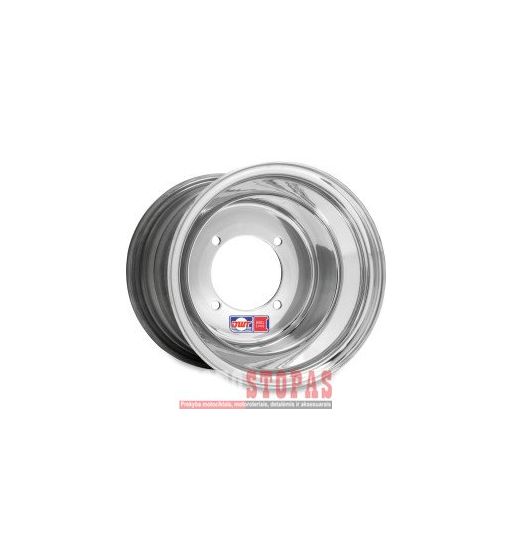 DWT DOUGLAS WHEEL RATLANKIS  10X5 4/144 3+2 ROLL-FORGED ALUMINUM ROLLED-LIP POLISHED SILVER