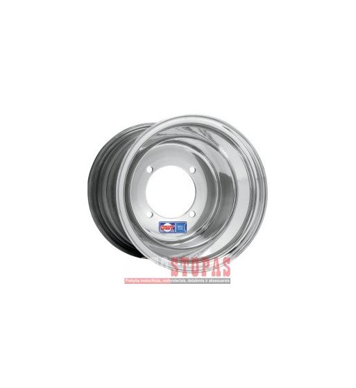 DWT DOUGLAS WHEEL RATLANKIS 10X5 4/156 2+3 SPUN ALUMINUM STANDARD-LIP POLISHED SILVER