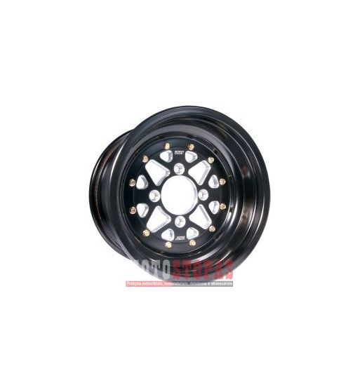 DWT DOUGLAS WHEEL RATLANKIS 12x8 4B+4N 4/110 ROLLED-LIP BLACK