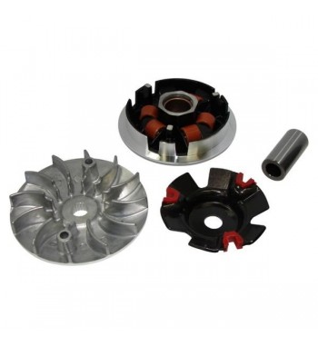 VARIATORIUS Gy6 125 Racing (KRUMPLIARAČIO SKERSMUO 115Mm, ĮVORĖ 15X24X51Mm, GUOLIAI 18X14Mm- SVORIS 10 Gram, PRIEŠPRIEŠINIS DISK